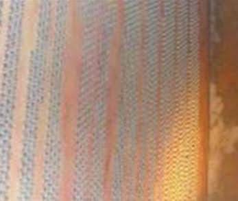 Feixe de tubo limpo por jateamento.