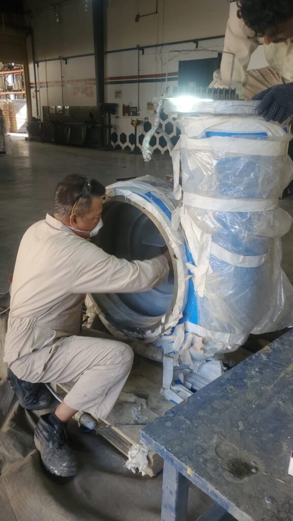 Aplicação de Belzona 1121 para uma restauração forte e duradoura.