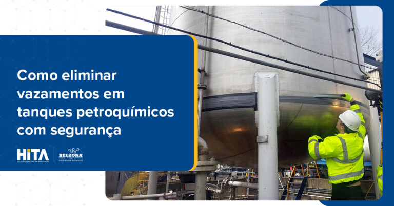 Reparo de tanque petroquímico: solução rápida, resistente e sem parada prolongada
